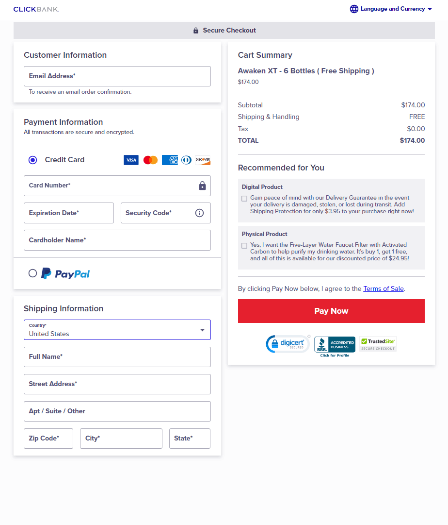 Flexigenics Secure Order Form